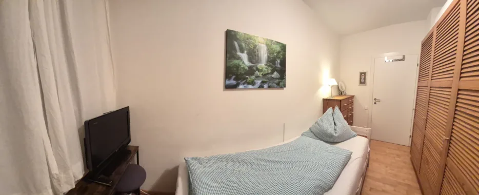 Schlafzimmer und Sitzecke